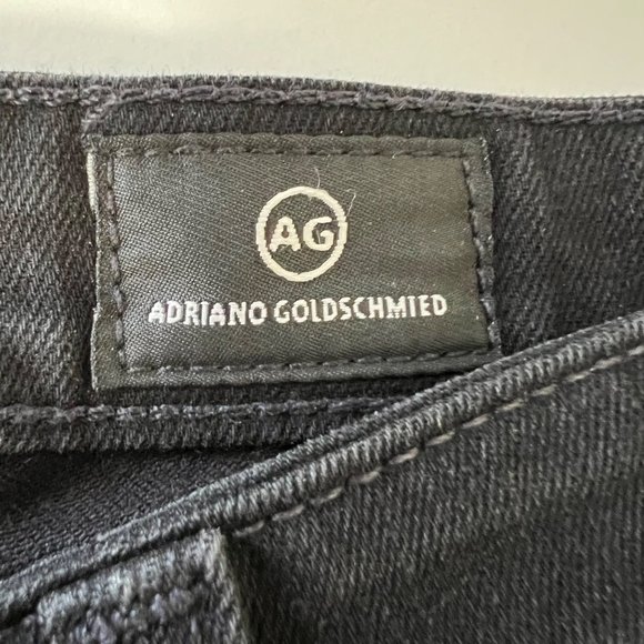 AG Adriano Goldschmied Legging Ankle Skinny Jeans 4 Year Distressed Black sz 24 - Picture 8 of 12